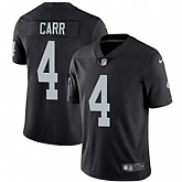 Nike Oakland Raiders #4 Derek Carr Black Team Color NFL Vapor Untouchable Limited Jersey,baseball caps,new era cap wholesale,wholesale hats